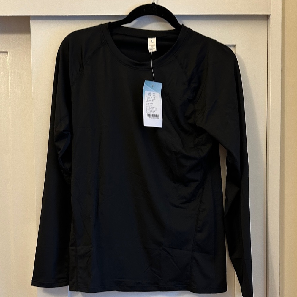 Classic Black Long Sleeve Men's Tee